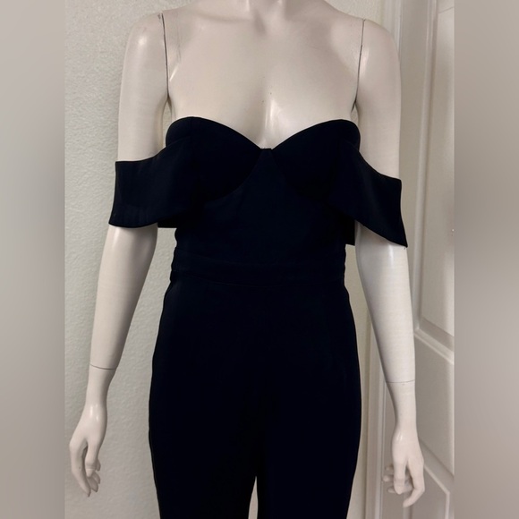 Herve Leger Black Off-Shoulder Jumpsuit - Picture 7 of 16